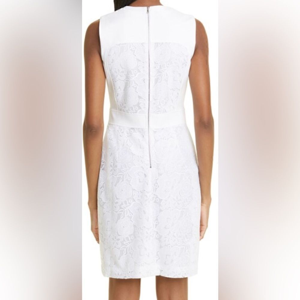 Judith & Charles NWT Sienna Sheath Sleeveless Dress Off-White Size 12 - Picture 8 of 16